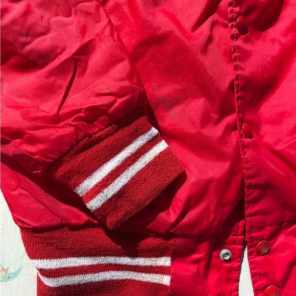 Men's VTG Twins 10 Jacket Red 1981 Embroidery M Lined 80s Snap MLB USA Windbreak - Picture 7 of 15